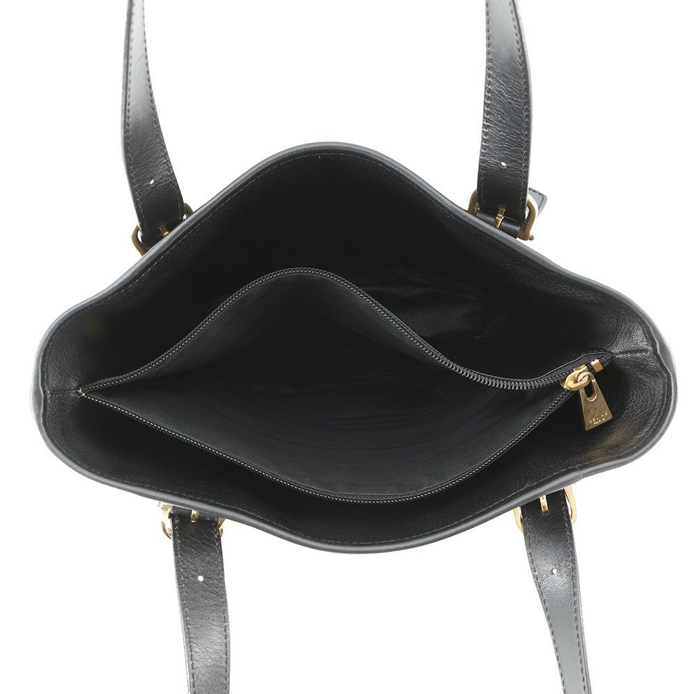 セリーヌ トートバッグ マカダム PVC レザー CELINE 黒