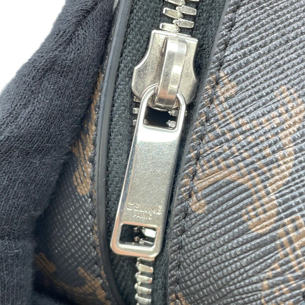 セリーヌ ショルダーバッグ トリオンフ メッセンジャーバッグ PVC/レザー CELINE 黒