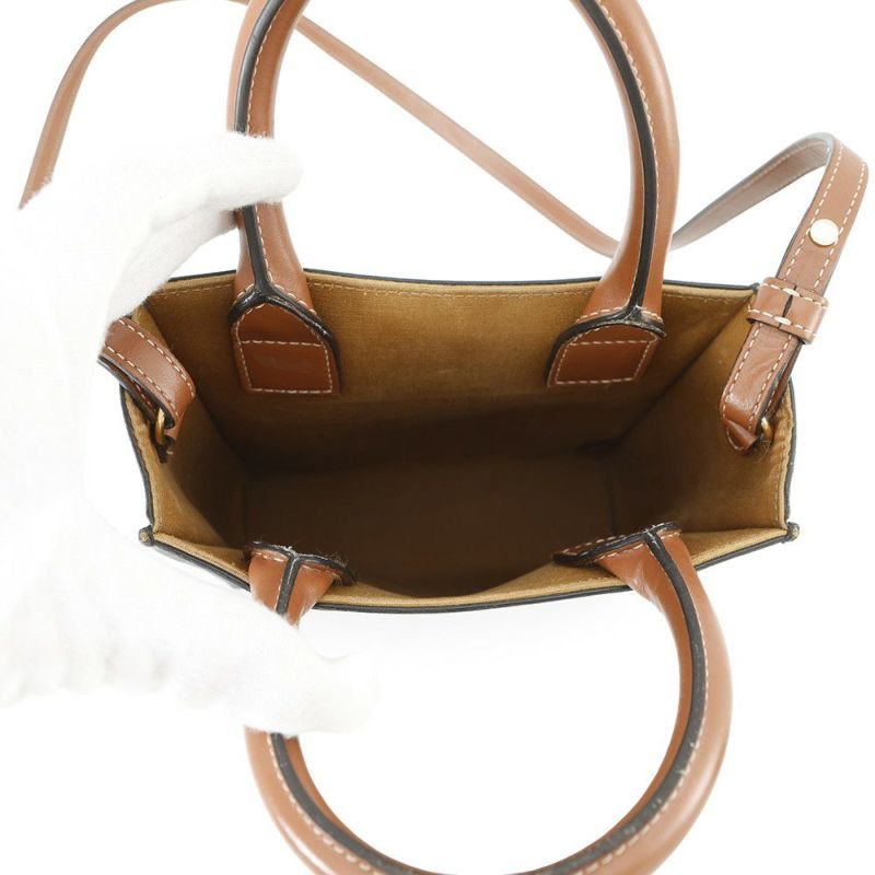 セリーヌ ハンドバッグ トリオンフ ミニ バーティカル カバ 194372 CELINE 2way ブラウン