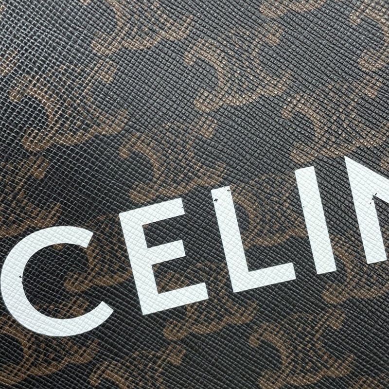 セリーヌ ハンドバッグ トリオンフ ミニ バーティカル カバ 194372 CELINE 2way ブラウン