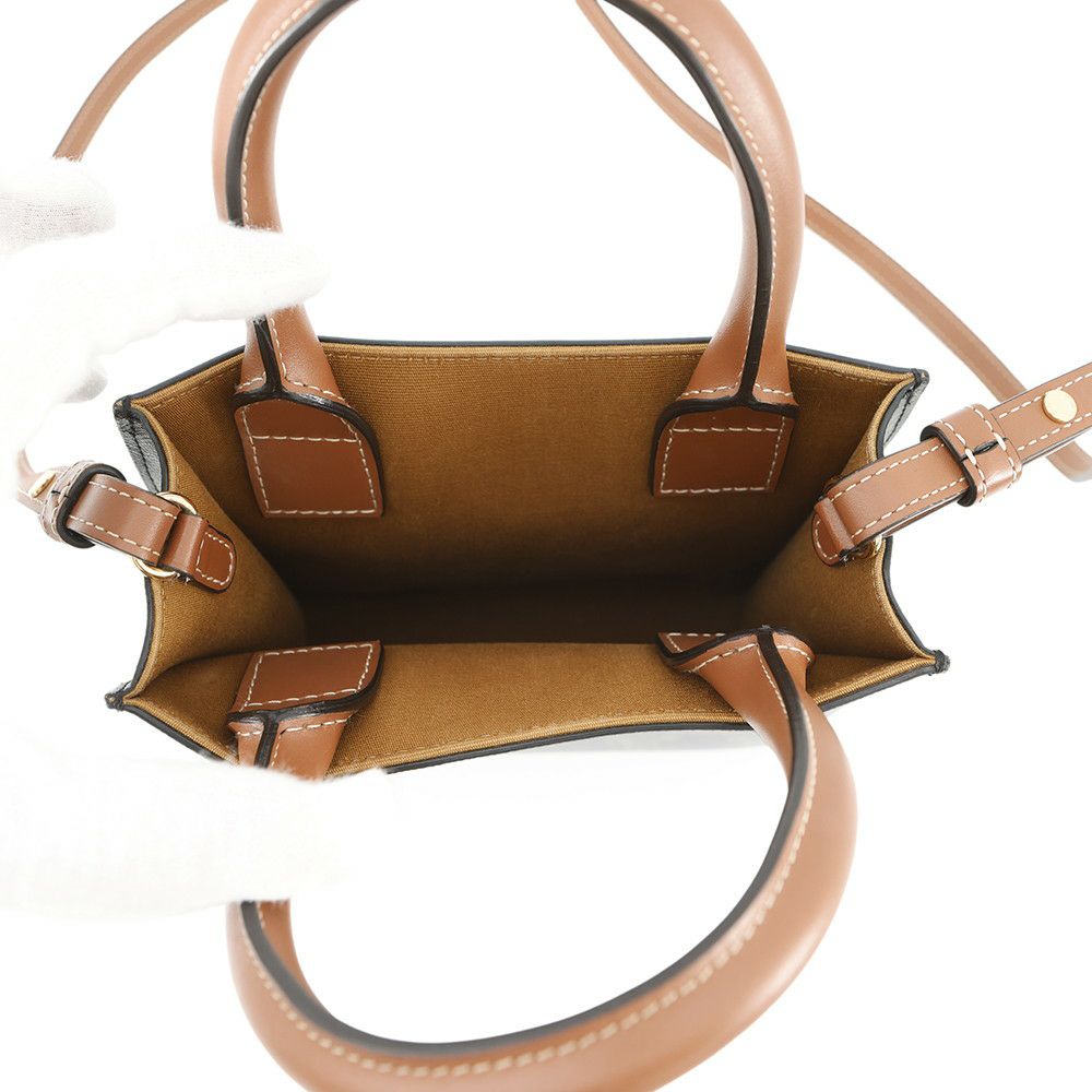 セリーヌ ハンドバッグ トリオンフ ミニ バーティカル カバ 194372 CELINE 2way ブラウン