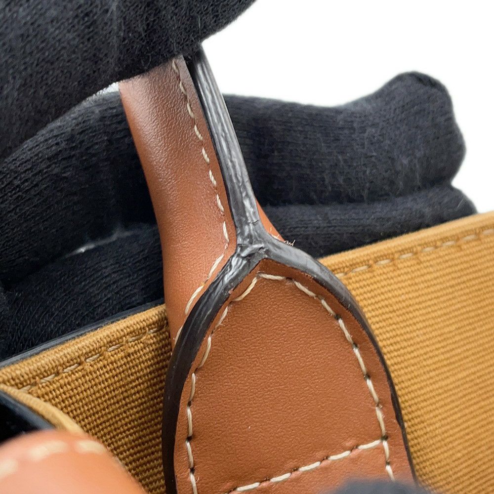 セリーヌ ハンドバッグ トリオンフ ミニ バーティカル カバ 194372 CELINE 2way ブラウン