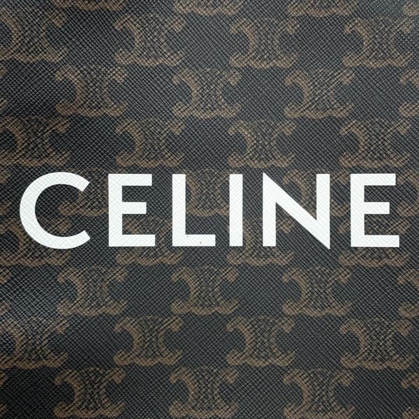 セリーヌ ハンドバッグ トリオンフ ミニ バーティカル カバ 194372 CELINE 2way ブラウン