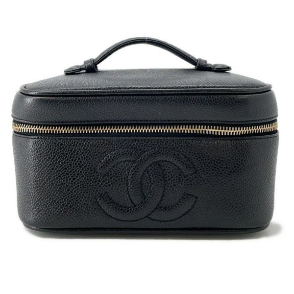 シャネル バニティバッグ ココマーク キャビアスキン 横型 A01997 CHANEL バッグ