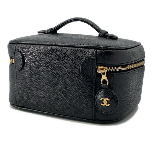 シャネル バニティバッグ ココマーク キャビアスキン 横型 A01997 CHANEL バッグ