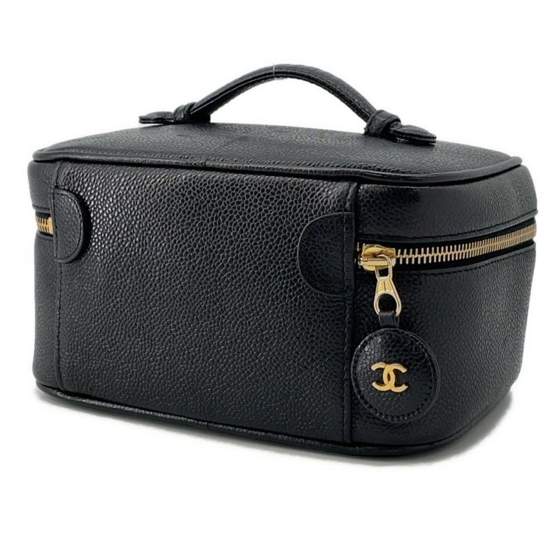 シャネル バニティバッグ ココマーク キャビアスキン 横型 A01997 CHANEL バッグ