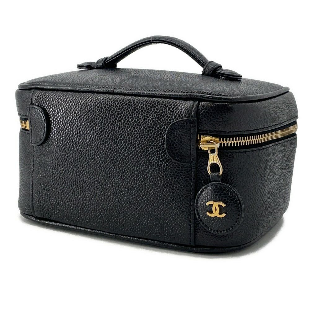 シャネル バニティバッグ ココマーク キャビアスキン 横型 A01997 CHANEL バッグ