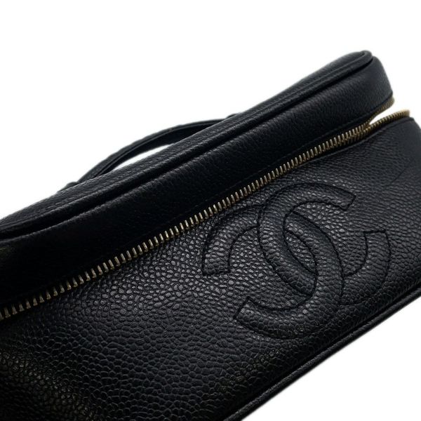 シャネル バニティバッグ ココマーク キャビアスキン 横型 A01997 CHANEL バッグ