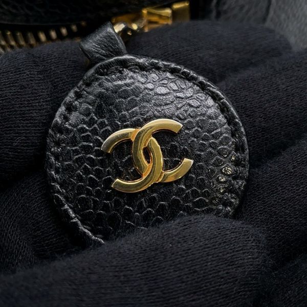シャネル バニティバッグ ココマーク キャビアスキン 横型 A01997 CHANEL バッグ