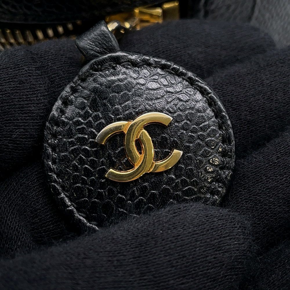 シャネル バニティバッグ ココマーク キャビアスキン 横型 A01997 CHANEL バッグ