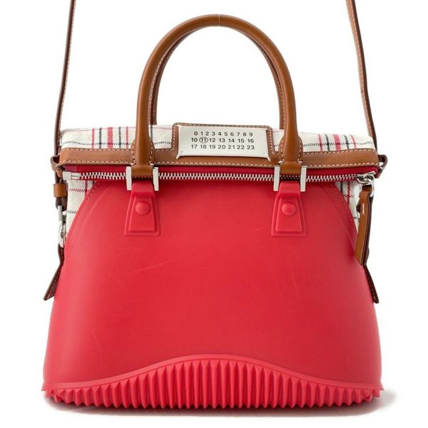 メゾンマルジェラ ハンドバッグ 5AC ミニ ラバー キャンバス SB3WG0009 Maison Margiela 2wayショルダー