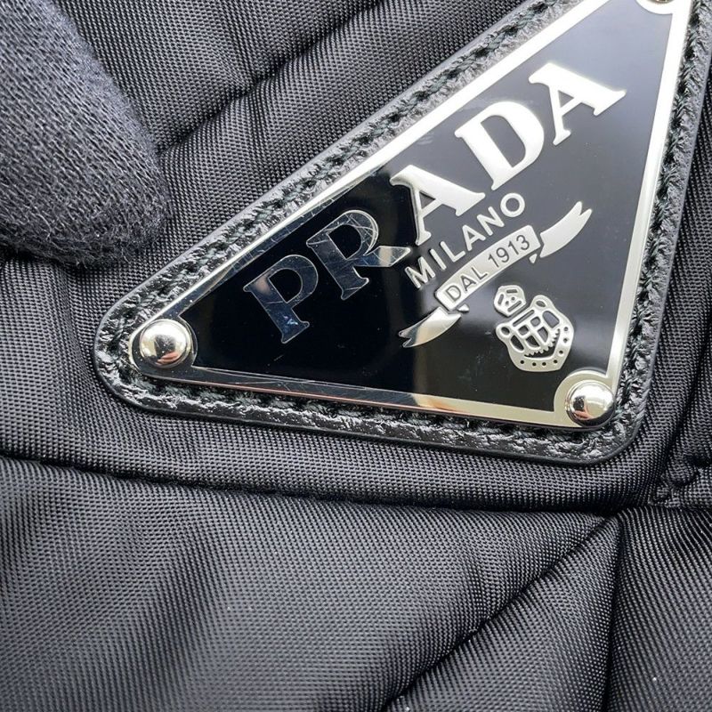 プラダ トートバッグ パデッド ナイロン スモール 1BG436 PRADA バッグ 2wayショルダーバッグ ブラック 黒