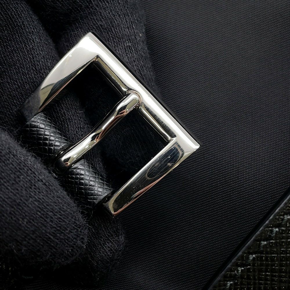 プラダ ショルダーバッグ ロゴ ナイロン 1BD994 PRADA 斜めがけ クロスボディ 黒