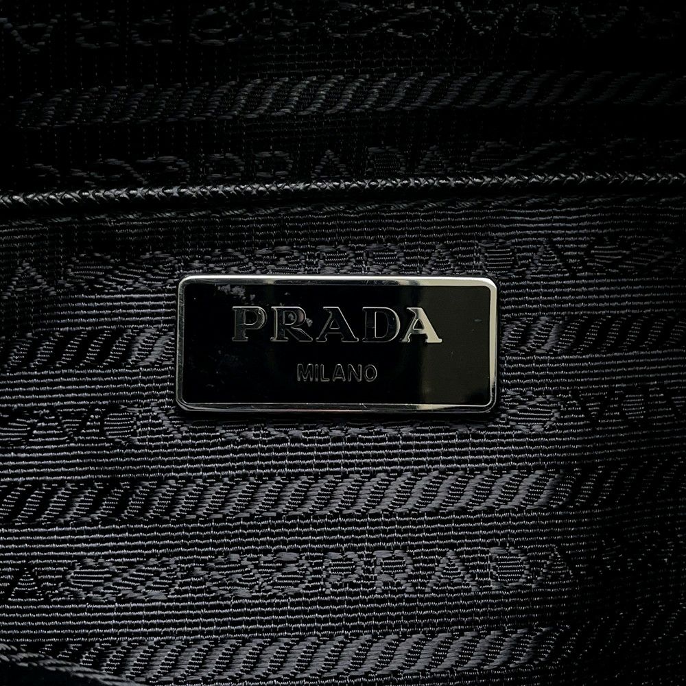 プラダ ショルダーバッグ ロゴ ナイロン 1BD994 PRADA 斜めがけ クロスボディ 黒