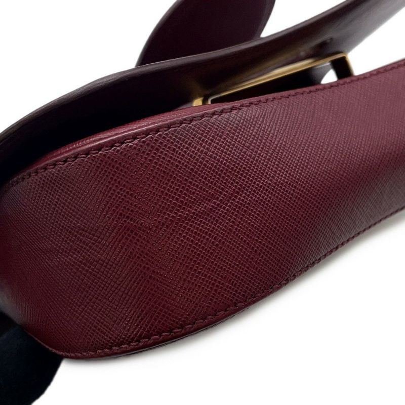 プラダ シドニー チェーンショルダーバッグ ロゴ レザー 1BD219 PRADA バッグ