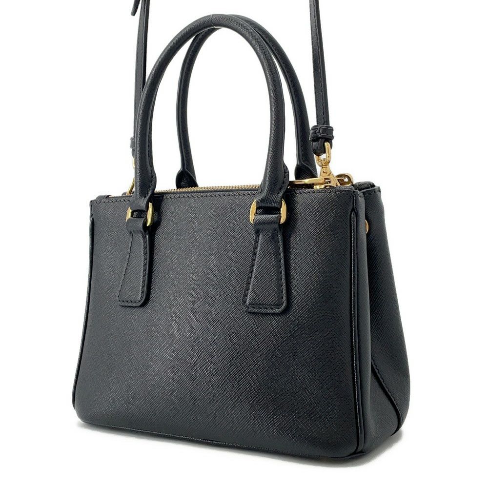 プラダ ハンドバッグ ガレリア ミニ サフィアーノ レザー 1BA906 PRADA 2wayショルダー 黒