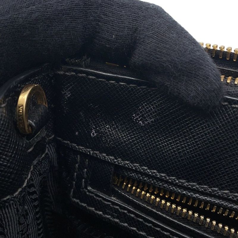 プラダ ハンドバッグ ガレリア ミニ サフィアーノ レザー 1BA906 PRADA 2wayショルダー 黒