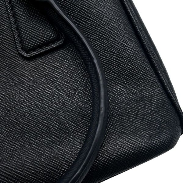 プラダ ハンドバッグ ガレリア ミニ サフィアーノ レザー 1BA906 PRADA 2wayショルダー 黒