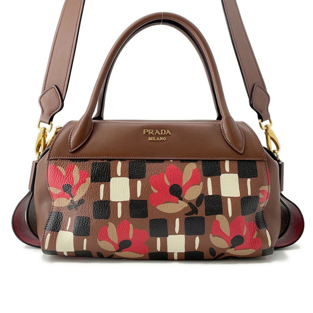 プラダ ハンドバッグ ボーリング レザー PVC 1BB030 PRADA 2wayショルダー