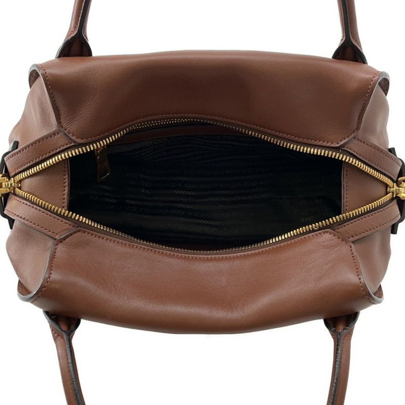 プラダ ハンドバッグ ボーリング レザー PVC 1BB030 PRADA 2wayショルダー