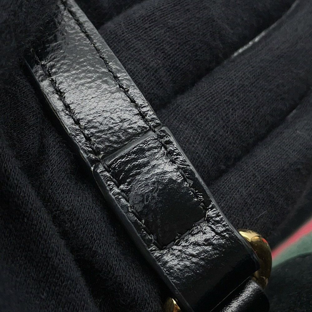 グッチ ハンドバッグ オフディア GG スエード/レザー 524533 GUCCI バッグ  黒