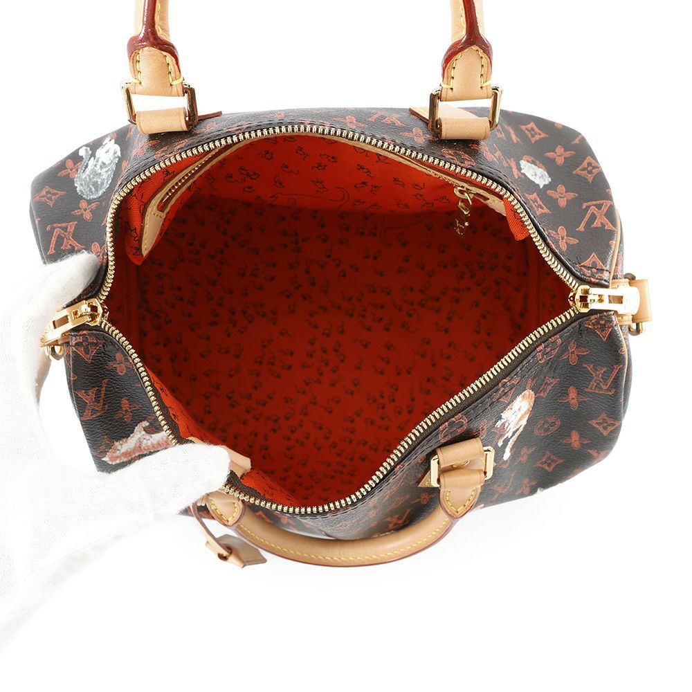 ルイヴィトン ハンドバッグ モノグラム/キャットグラム スピーディ・バンドリエール 30 M44401 ヴィトン 2way