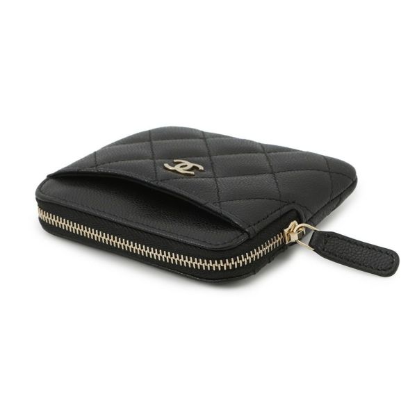 シャネル コインケース マトラッセ ココマーク キャビアスキン AP2061 CHANEL 財布 小銭入れ 黒