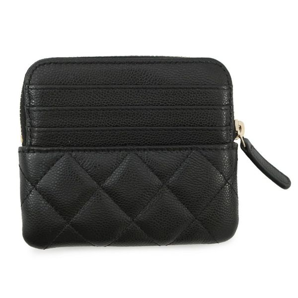 シャネル コインケース マトラッセ ココマーク キャビアスキン AP2061 CHANEL 財布 小銭入れ 黒