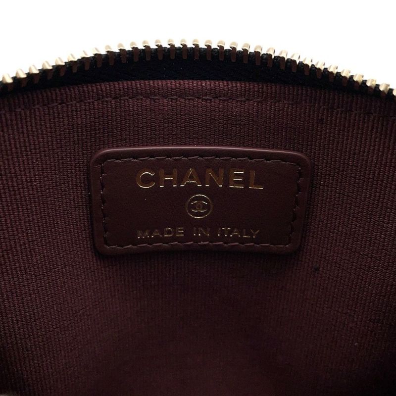 シャネル コインケース マトラッセ ココマーク キャビアスキン AP2061 CHANEL 財布 小銭入れ 黒