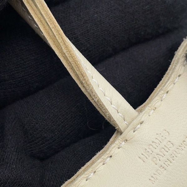 エルメス バッグチャーム バディ ブラック/クレ ラムスキン/ムートン W刻印 HERMES チャーム