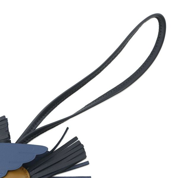 エルメス バッグチャーム ロデオPM ペガサス クラフト/ブルータイ/ブルーニュイ ラムスキン W刻印