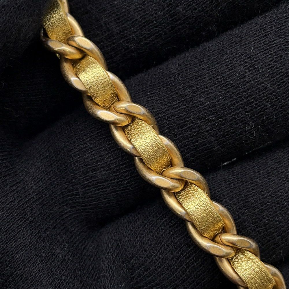 シャネル チェーンウォレット クロコ型押しレザー ココマーク CHANEL 財布