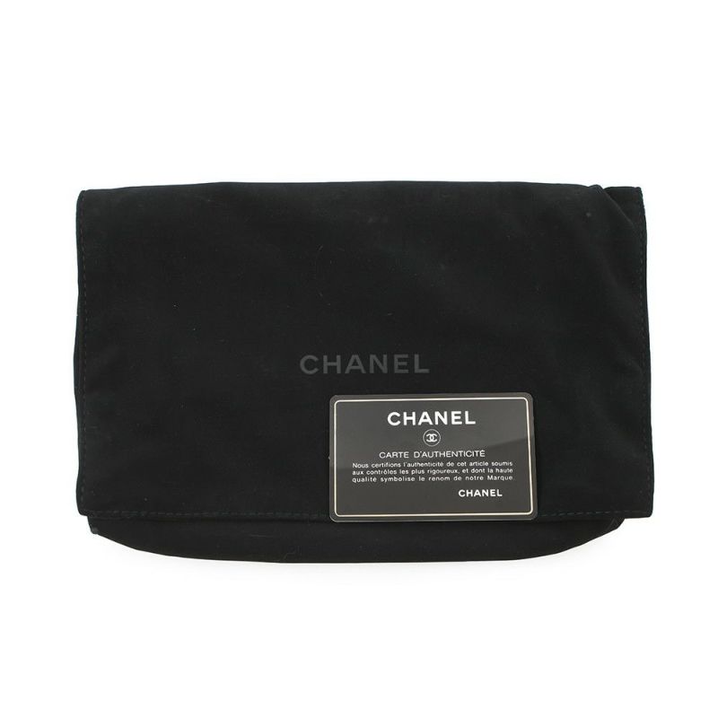 シャネル チェーンウォレット クロコ型押しレザー ココマーク CHANEL 財布