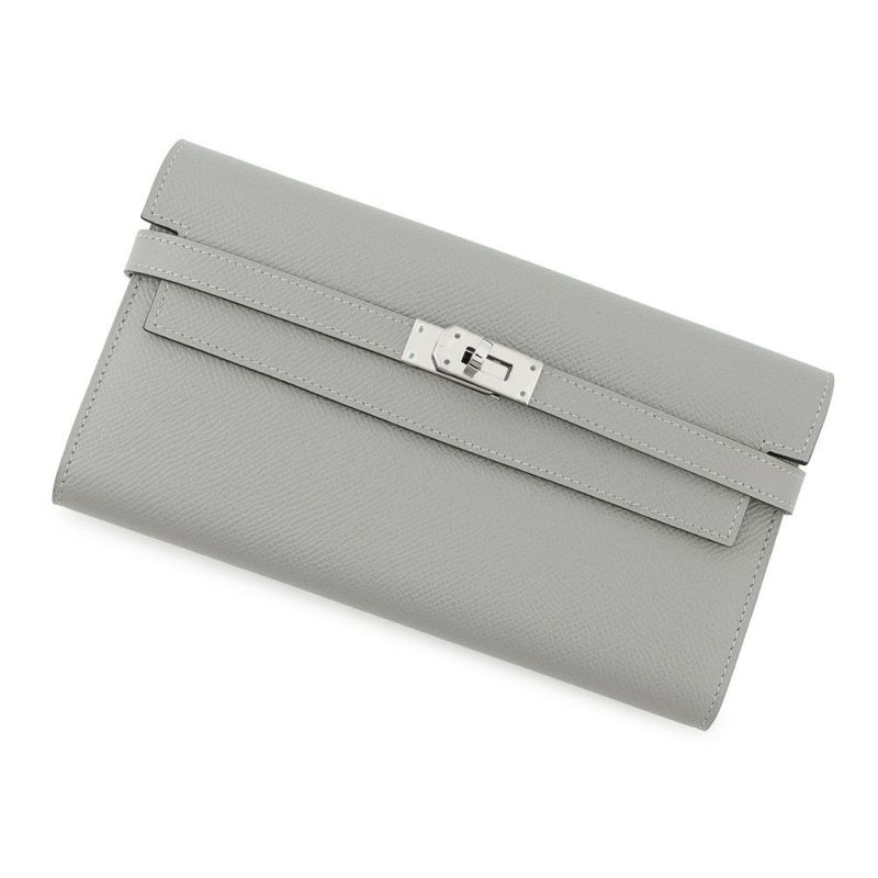 エルメス 長財布 ケリーウォレット ロング グリムエット/シルバー金具 エプソン X刻印 HERMES 財布