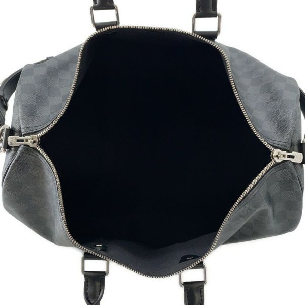 ルイヴィトン ボストンバッグ ダミエ・グラフィット キーポル・バンドリエール 45 N41418 ヴィトン バッグ トラベル ブラック 黒