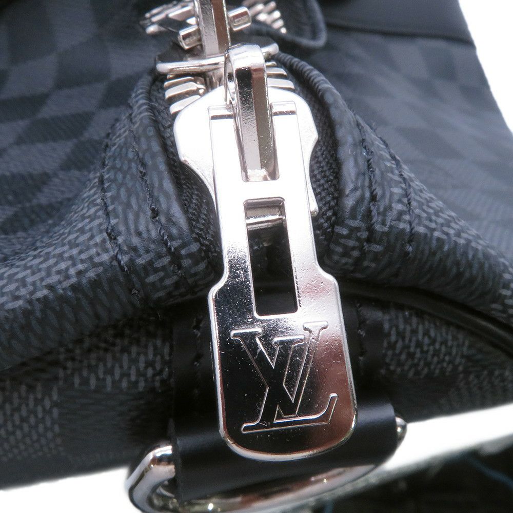 ルイヴィトン ボストンバッグ ダミエ・グラフィット キーポル・バンドリエール 45 N41418 ヴィトン バッグ トラベル ブラック 黒