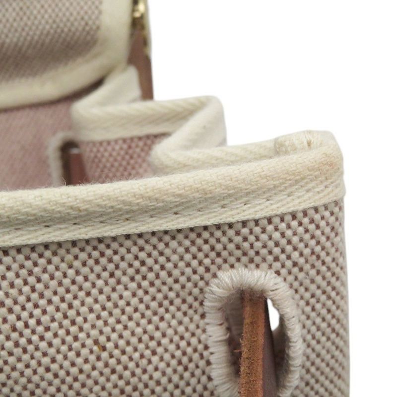 エルメス リュックサック エールバッグ アドPM エクリュ/ブラウン/ゴールド金具 トワルアッシュ/バッシュハンター □F刻印