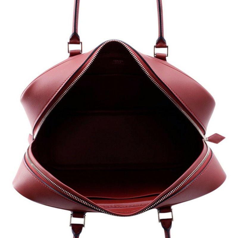 エルメス ハンドバッグ プリュム32 ルージュアッシュ/シルバー金具 スイフト W刻印 HERMES バッグ