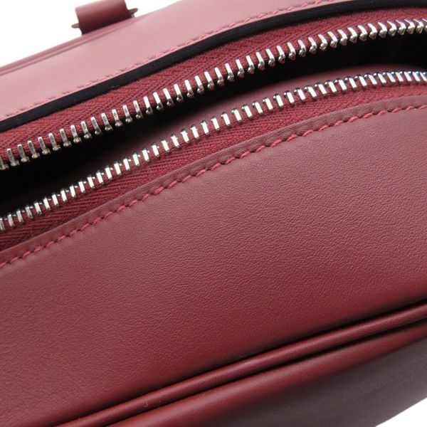 エルメス ハンドバッグ プリュム32 ルージュアッシュ/シルバー金具 スイフト W刻印 HERMES バッグ