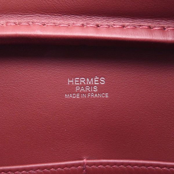 エルメス ハンドバッグ プリュム32 ルージュアッシュ/シルバー金具 スイフト W刻印 HERMES バッグ