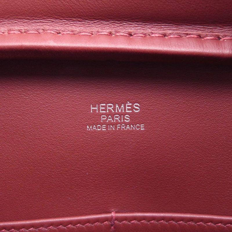 エルメス ハンドバッグ プリュム32 ルージュアッシュ/シルバー金具 スイフト W刻印 HERMES バッグ