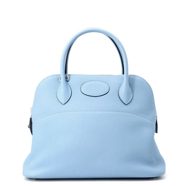 エルメス ハンドバッグ ボリード31 ブルーノール/シルバー金具 トリヨンクレマンス Y刻印 HERMES Bolide 2wayショルダーバッグ