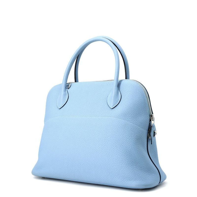 エルメス ハンドバッグ ボリード31 ブルーノール/シルバー金具 トリヨンクレマンス Y刻印 HERMES Bolide 2wayショルダーバッグ
