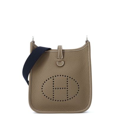 エルメス スティープル25 シトロン/ライム/シルバー金具 トワル