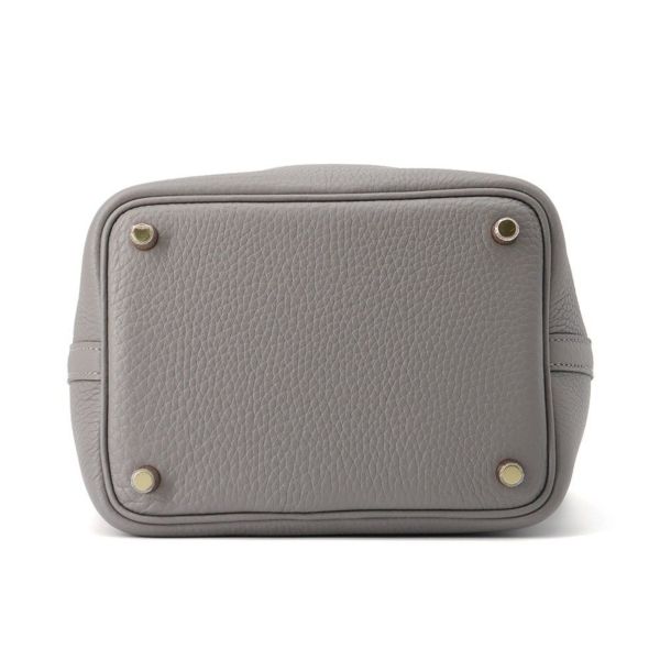 エルメス ハンドバッグ ピコタンロックPM グリメイヤー/ゴールド金具 トリヨンクレマンス K刻印 HERMES トートバッグ