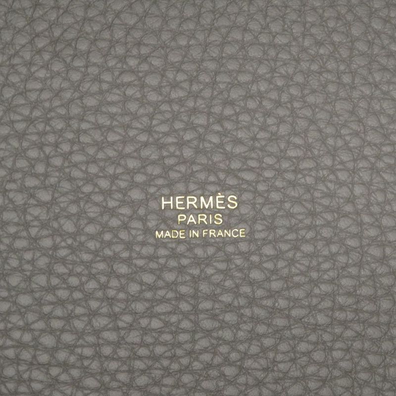 エルメス ハンドバッグ ピコタンロックPM グリメイヤー/ゴールド金具 トリヨンクレマンス K刻印 HERMES トートバッグ