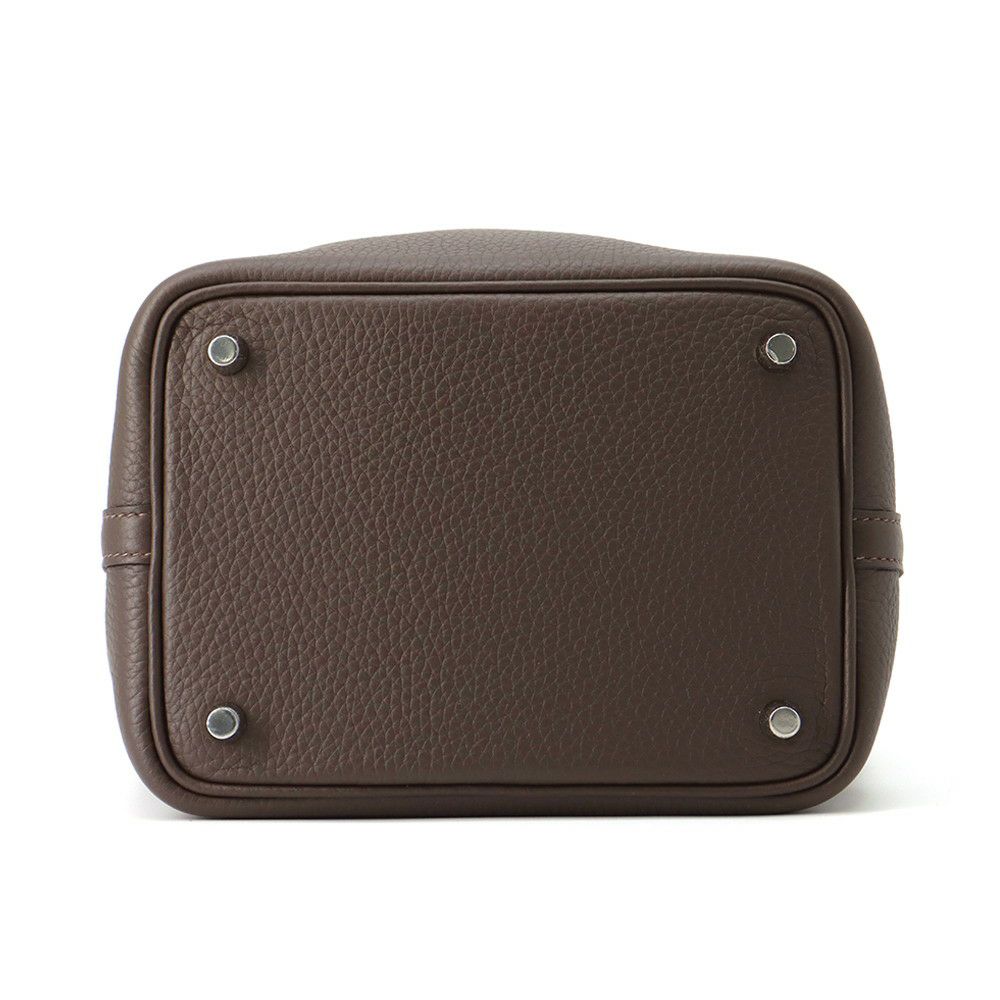 エルメス ハンドバッグ ピコタンロックPM エベンヌ/シルバー金具 トリヨンクレマンス K刻印 HERMES トートバッグ