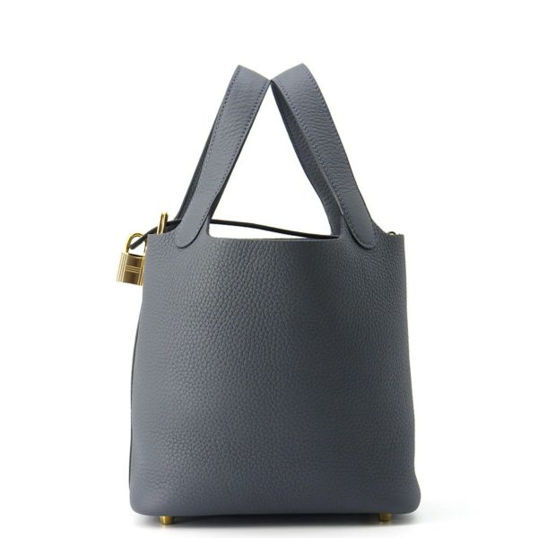 エルメス ハンドバッグ ピコタンロックPM グリミスティ/ゴールド金具 トリヨンクレマンス K刻印 HERMES トートバッグ
