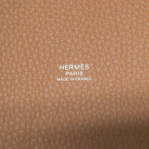 エルメス ハンドバッグ ピコタンロックMM ゴールド/シルバー金具 トリヨンクレマンス K刻印 HERMES トートバッグ