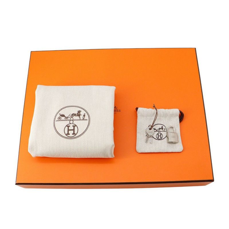 エルメス ハンドバッグ ピコタンロックMM ゴールド/シルバー金具 トリヨンクレマンス K刻印 HERMES トートバッグ